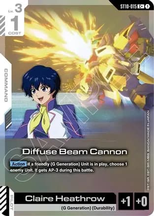 Diffuse Beam Cannon (C+) — Starter Deck 10: Generation Pulse