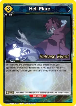 Hell Flare — UE20BT: That Time I Got Reincarnated as a Slime Release Event Cards