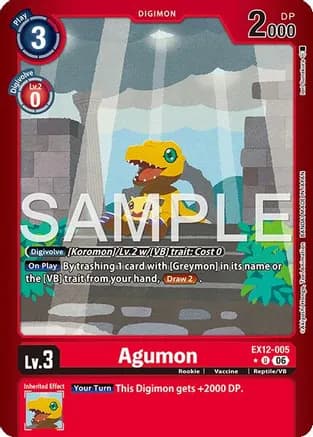Agumon (Limited Foil) — Digital World Shambala