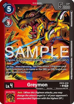 Greymon (Limited Foil) — Digital World Shambala