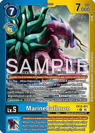 MarineBullmon (Limited Foil) — Digital World Shambala