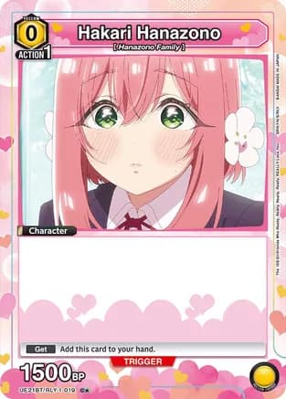 Hakari Hanazono (019) (Box Topper Foil) — UE21BT: The 100 Girlfriends Who Really, Really, Really, Really, REALLY Love You