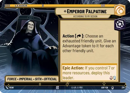 Emperor Palpatine - According to My Design (Hyperspace) — Ashes of the Empire