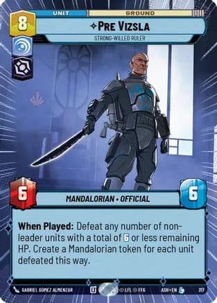 Pre Vizsla - Strong-Willed Ruler (Hyperspace) — Ashes of the Empire