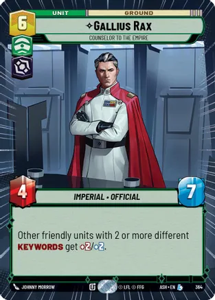 Gallius Rax - Counselor to the Empire (Hyperspace) — Ashes of the Empire