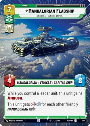 Mandalorian Flagship - Captured from the Empire (Hyperspace) — Ashes of the Empire