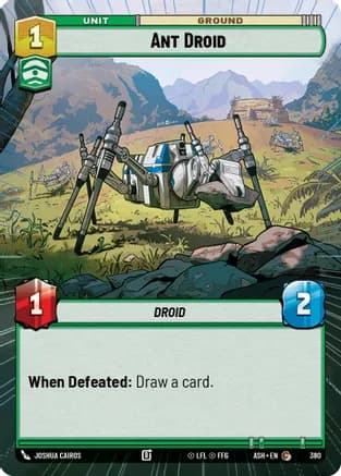 Ant Droid (Hyperspace) — Ashes of the Empire Star Wars: Unlimited card by Joshua Cairós