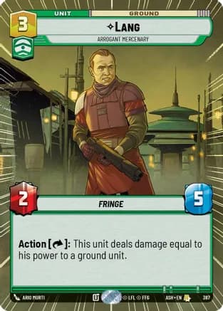 Lang - Arrogant Mercenary (Hyperspace) — Ashes of the Empire