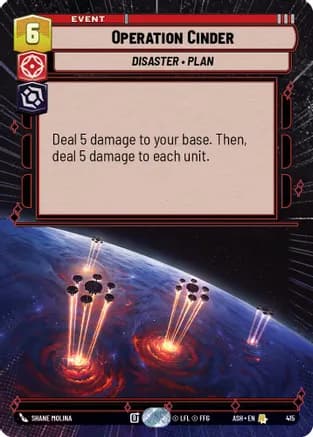 Operation Cinder (Hyperspace) — Ashes of the Empire