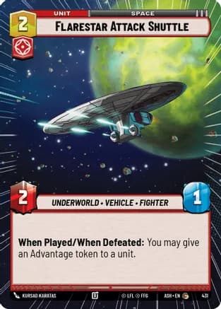 Flarestar Attack Shuttle (Hyperspace) — Ashes of the Empire