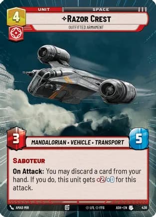 Razor Crest - Outfitted Armament (Hyperspace) — Ashes of the Empire
