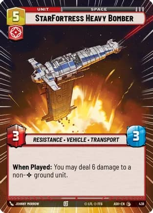 StarFortress Heavy Bomber (Hyperspace) — Ashes of the Empire