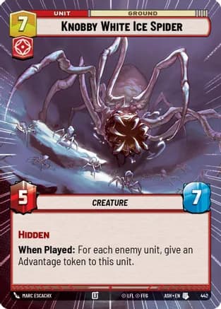 Knobby White Ice Spider (Hyperspace) — Ashes of the Empire