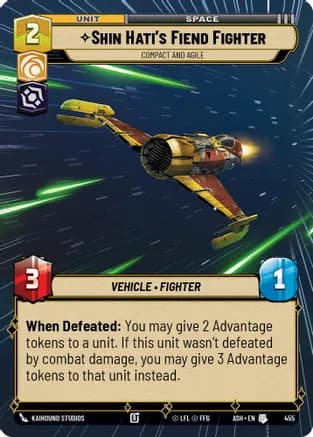 Shin Hati's Fiend Fighter - Compact and Agile (Hyperspace) — Ashes of the Empire
