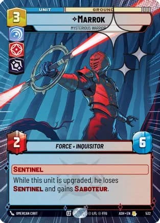Marrok - Mysterious Warrior (Hyperspace Foil) — Ashes of the Empire