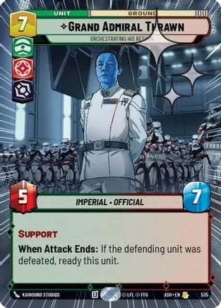 Grand Admiral Thrawn - Orchestrating His Return (Hyperspace Foil) — Ashes of the Empire