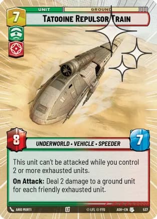 Tatooine Repulsor Train (Hyperspace Foil) — Ashes of the Empire