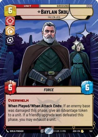Baylan Skoll - Fallen Jedi (Hyperspace Foil) — Ashes of the Empire