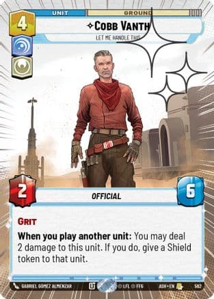 Cobb Vanth - Let Me Handle This (Hyperspace Foil) — Ashes of the Empire
