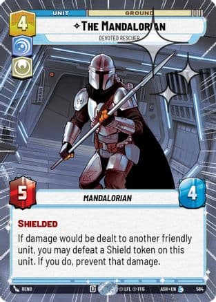 The Mandalorian - Devoted Rescuer (Hyperspace Foil) — Ashes of the Empire