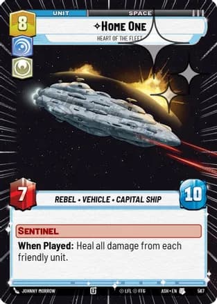 Home One - Heart of the Fleet (Hyperspace Foil) — Ashes of the Empire