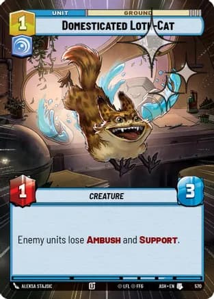 Domesticated Loth-Cat (Hyperspace Foil) — Ashes of the Empire