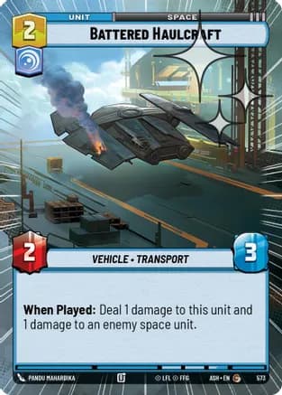Battered Haulcraft (Hyperspace Foil) — Ashes of the Empire