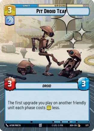 Pit Droid Team (Hyperspace Foil) — Ashes of the Empire