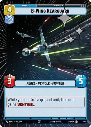 B-Wing Rearguard (Hyperspace Foil) — Ashes of the Empire