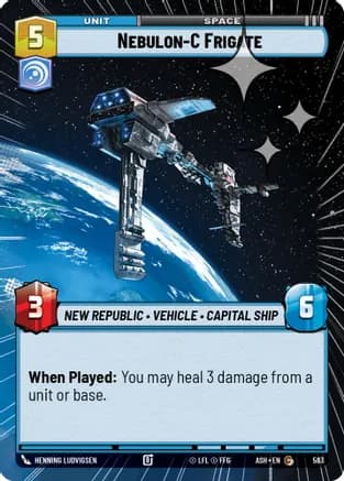 Nebulon-C Frigate (Hyperspace Foil) — Ashes of the Empire