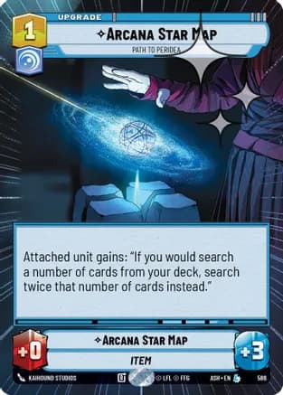 Arcana Star Map - Path to Peridea (Hyperspace Foil) — Ashes of the Empire