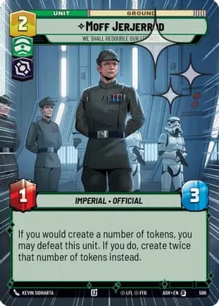 Moff Jerjerrod - We Shall Redouble Our Efforts (Hyperspace Foil) — Ashes of the Empire
