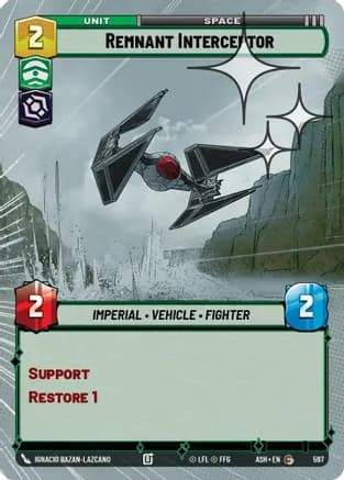Remnant Interceptor (Hyperspace Foil) — Ashes of the Empire