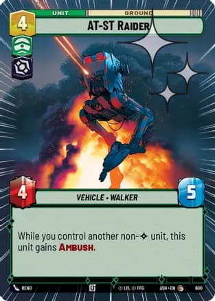 AT-ST Raider (Hyperspace Foil) — Ashes of the Empire