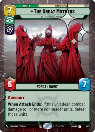 The Great Mothers - With Strange Magicks (Hyperspace Foil) — Ashes of the Empire