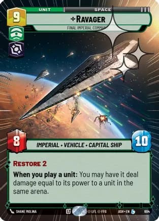 Ravager - Final Imperial Command (Hyperspace Foil) — Ashes of the Empire