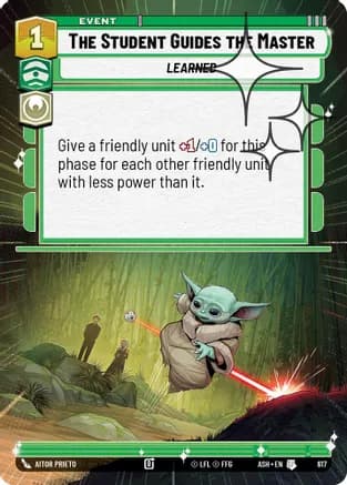 The Student Guides the Master (Hyperspace Foil) — Ashes of the Empire