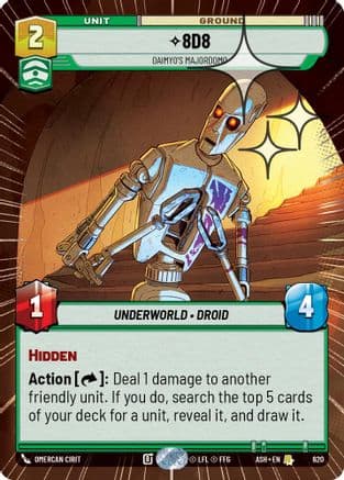 8D8 - Daimyo's Majordomo (Hyperspace Foil) — Ashes of the Empire Star Wars: Unlimited card by Diego Gisbert