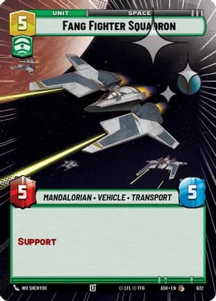 Fang Fighter Squadron (Hyperspace Foil) — Ashes of the Empire