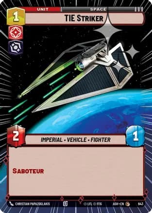 TIE Striker (Hyperspace Foil) — Ashes of the Empire