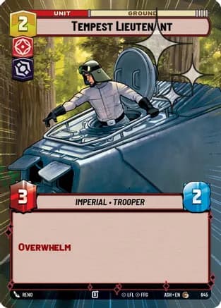 Tempest Lieutenant (Hyperspace Foil) — Ashes of the Empire