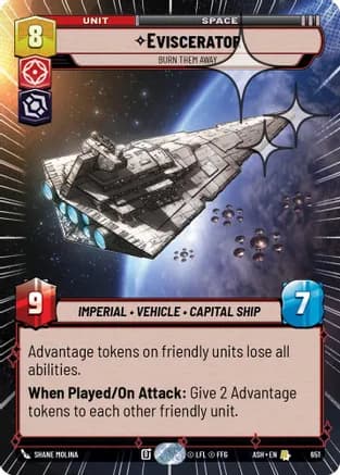 Eviscerator - Burn Them Away (Hyperspace Foil) — Ashes of the Empire