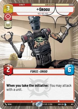 Grogu - Yes. Yes. Yes. (Hyperspace Foil) — Ashes of the Empire