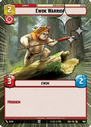 Ewok Warrior (Hyperspace Foil) — Ashes of the Empire