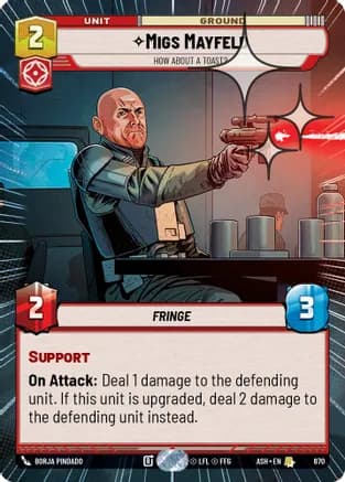 Migs Mayfeld - How About a Toast? (Hyperspace Foil) — Ashes of the Empire