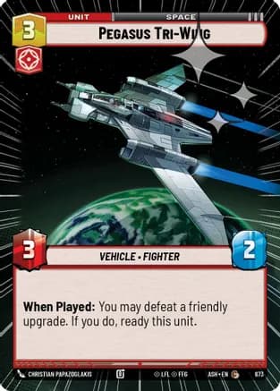 Pegasus Tri-Wing (Hyperspace Foil) — Ashes of the Empire