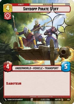 Shydopp Pirate Skiff (Hyperspace Foil) — Ashes of the Empire
