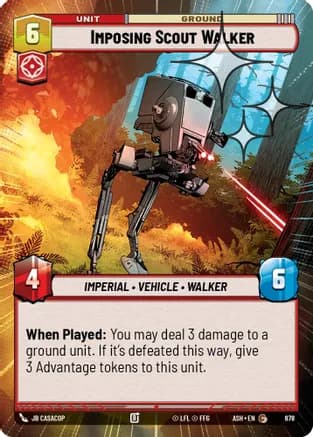 Imposing Scout Walker (Hyperspace Foil) — Ashes of the Empire