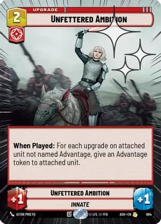 Unfettered Ambition (Hyperspace Foil) — Ashes of the Empire