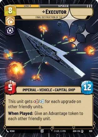Executor - Final Destruction of the Alliance (Hyperspace Foil) — Ashes of the Empire